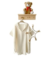 ROKEFF MÜSLİN PANÇO BEBEK-ÇOCUK 1-5 YAŞ UNISEX (Ekru)