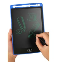 Writing Tablet Lcd 8.5 Inç Dijital Kalemli Çizim Yazı Tahtası Grafik Not Yazma Eğitim Tableti (Mavi)