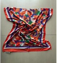 İpekal Exclusive Batik Desenli Pamuklu Şal 70x180 (Açık Turuncu)