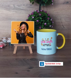 Çocuk Gelişimi Uzmanı Fotoğraflı Dekoratif Taş, Kupa Bardak Beyaz Hediye (Model 7)