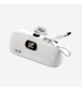 EP54 Strong ECO Friendly Lightning 4800 mAh Powerbank (Beyaz)