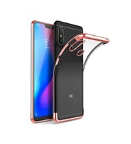 Xiaomi Redmi Note 5 Pro Köşeleri Renkli Şeffaf Kılıf (Rose)