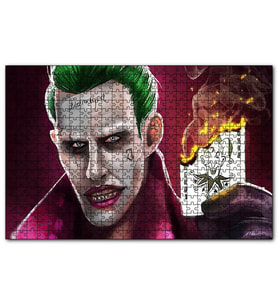 Cakapuzzle Joker Ve Yanan Joker Kartı Görseli  Puzzle Yapboz MDF (Ahşap) (500 Parça)