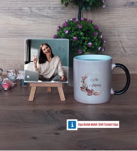 Doğum Günü Hediyesi İsme Özel Fotoğraflı Dekoratif Taş, Kupa Bardak Beyaz Hediye (Model 9)