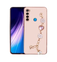 Xiaomi Redmi Note 8 Kılıf El Tutamaçlı Taka Kapak (Pembe)