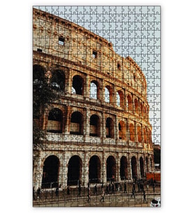 Cakapuzzle Kolezyum Roma Yapıtı Puzzle Yapboz MDF (Ahşap) (1000 Parça)