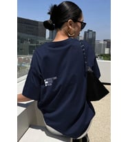 Unisex Cherish Time Effect Dream Baskılı Tasarım Tshirt (Lacivert)