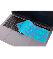 MacBook Pro TouchBar Klavye Koruyucu 1706 1989 2159 1707 1990 Avrupa İngilizce (Açık Mavi)