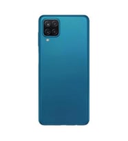 Samsung Galaxy A12 Logolu Kasa Kapak SM-A125F (Mavi)
