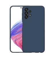 Samsung Galaxy A23 Kılıf Kamera Korumalı iÇi Süet Dokulu Lansman Tipi Silikon (Lacivert)