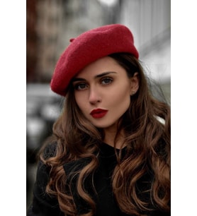 Fransız Keçe Ressam Bere (Bordo)