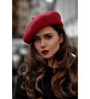 Fransız Keçe Ressam Bere (Bordo)