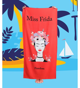 MSFRİDA Freedom %100 Pamuklu Plaj Havlusu (Kırmızı)