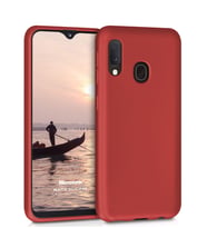 Microsonic Matte Silicone Samsung Galaxy M10s Kılıf (Kırmızı)