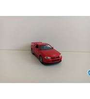 Nissan GT-R R34 Metal Model Oyuncak Araba 12 Cm ( ÖZEL PLAKALI ) (Kırmızı)
