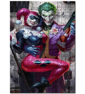 Cakapuzzle Joker Ve Harley Quinn Çizgi Roman Görseli Puzzle Yapboz MDF (Ahşap) (1000 Parça)