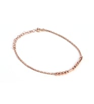 Mors Alfabeli Gümüş Künye- Mors Alfabesi Bileklik-925 Ayar Gümüş Bileklik (Rose)