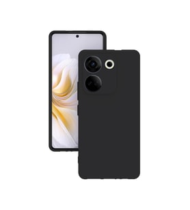 Tecno Camon 20 Kılıf Kamera Korumalı Silikon Rubber Arka Kapak (Siyah)