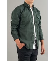 Bombe Slim Fit Erkek Kot Gömlek Bordo (Nefti)