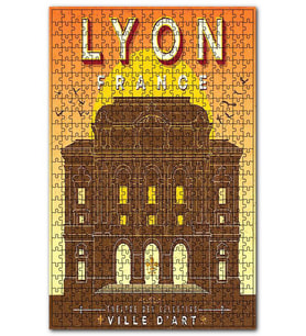 Cakapuzzle Lyon de Sanat Kalesi Görseli Puzzle Yapboz MDF (Ahşap) (255 Parça)