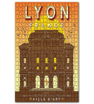 Cakapuzzle Lyon de Sanat Kalesi Görseli Puzzle Yapboz MDF (Ahşap) (255 Parça)