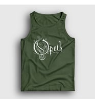 Presmono Unisex Sarı Logo Opeth Atlet 100902tt (Haki)