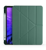 iPad 10.2 (8.Nesil) Kılıf Zore Kalem Bölmeli Standlı Tam Uyumlu (Koyu Yeşil)
