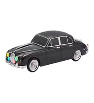 Klasik Araba Jaguar Mark II 1967 Model 10W Bluetooth Hoparlör Fm Radyo USB Tf Aux Destekli Speaker (Siyah)