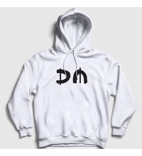 Presmono Unisex Beyaz DM V2 Depeche Mode Kapüşonlu Sweatshirt 140320tt (Beyaz)