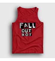 Presmono Unisex Beyaz Boxes Fall Out Boy Atlet 62030tt (Kırmızı)