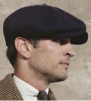 Erkek Kasket Peaky Blinders Driver Kaşmir Şapka Bere Fötr cp224u (Siyah)