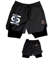 şort mayo spor erkek bayan fitnes (Siyah-Haki)