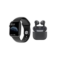 Dtno 1 Watch 7 Pro Max Gps Ve Nfc Özellikli Siri Aktif Smart Watch Akıllı Saat + Tws Airpods 3.nesil Bluetooth Kulaklık (Siyah)