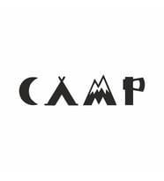 Camp Kamp Sticker Beyaz 20x10 CM (Beyaz)