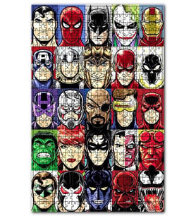 Cakapuzzle Çizgi Film Karekter ve Kahramanları Görseli Puzzle Yapboz MDF (Ahşap) (500 Parça)