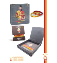 Galatasaray Orijinal Lisanslı Sarı Kırmızı 1905 2'li Bileklik Hediyelik Kutulu (Çok Renkli)