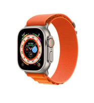 Apple Watch Ultra 49mm Zore KRD-74 Hasır Kordon (Turuncu)