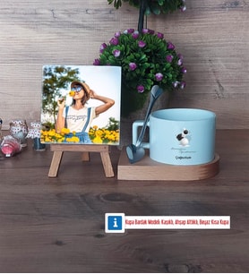 Geometri Öğretmeni Fotoğraflı Dekoratif Taş, Kupa Bardak Beyaz Hediye (Model 8)