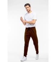 Erkek Regular Fit İnce Eşofman Altı SPR25EA81 (Kahverengi)