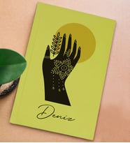 BK Gift Kişiye Özel İsimli Sert Kapaklı Sarı Defter, Arkadaşa Hediye, Yeni İş Hediyesi, Anı Defteri, Doğum Günü Hediyesi (Model 4)