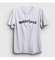 Presmono Unisex Sarı Motörhead T-Shirt 68868tt (Beyaz)