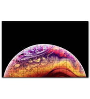 Cakapuzzle Apple Logosu ve Muhteşem Küre Puzzle Yapboz MDF (Ahşap) (255 Parça)