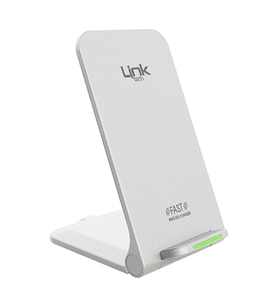 LİNKTECH W515 15W Type-C Masaüstü Wireless Şarj Aleti & Telefon Tutacağı (Beyaz)