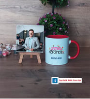 İspanyolca Öğretmeni Fotoğraflı Dekoratif Taş, Kupa Bardak Beyaz Hediye (Model 2)