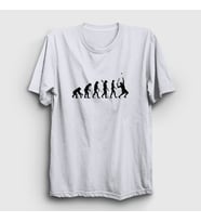 Presmono Unisex Sarı Evolution Evrim Spor Tennis Tenis T-Shirt 333217tt (Beyaz)