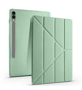 Samsung Galaxy Tab S9 Fe Plus X610 12.4 İnç Katlanabilir Kalemlikli Standlı Akıllı Kılıf (Yeşil)