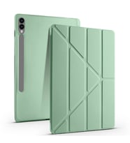 Samsung Galaxy Tab S9 Fe Plus X610 12.4 İnç Katlanabilir Kalemlikli Standlı Akıllı Kılıf (Yeşil)