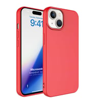 Microsonic Apple iPhone 15 Plus Kılıf Groovy Soft Derin Mor (Kırmızı)