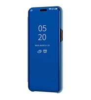 Xiaomi Mi A3 Uyumlu Aynalı Kapaklı Lüx Kılıf (Mavi)