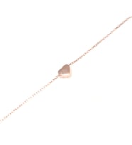 925 Ayar Gümüş Kalp Bileklik (Rose)